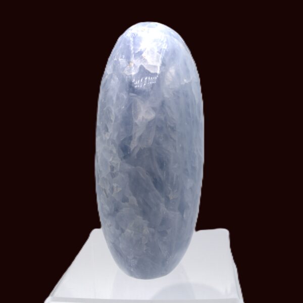 Polished Blue Calcite Standing Free Form - Madagascar