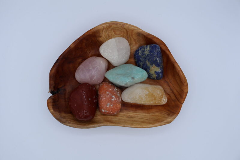 XXL Tumbled Stone Chakra Shan Mu Divider Bowl