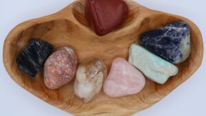 XXL Tumbled Stone Chakra Shan Mu Divider Bowl