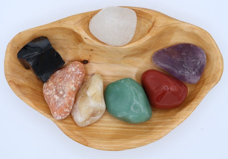 XXL Tumbled Stone Chakra Shan Mu Divider Bowl