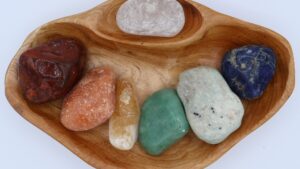 XXL Tumbled Stone Chakra Shan Mu Divider Bowl