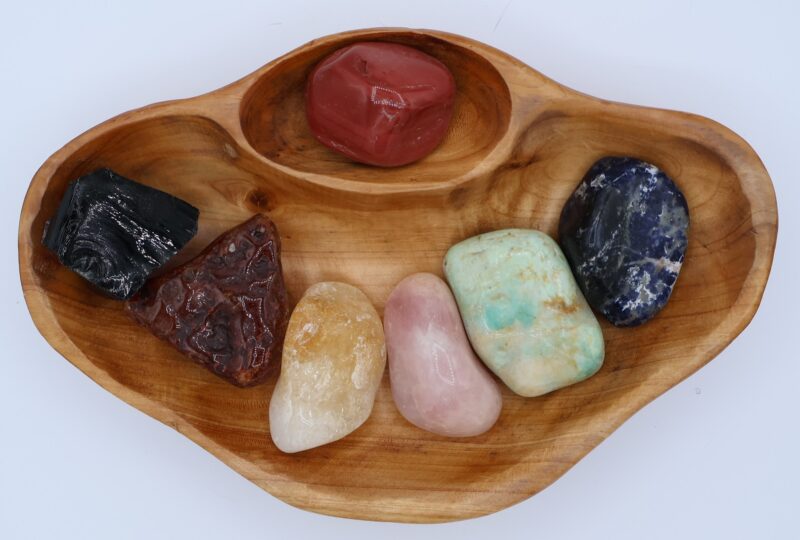 XXL Tumbled Stone Chakra Shan Mu Divider Bowl