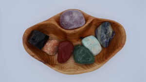 Chakra Divider 15 XXL Tumbled Stone Chakra Shan Mu Divider Bowl