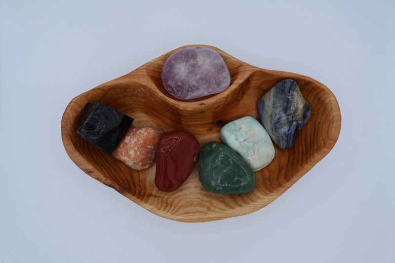 XXL Tumbled Stone Chakra Shan Mu Divider Bowl