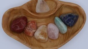 XXL Tumbled Stone Chakra Shan Mu Divider Bowl