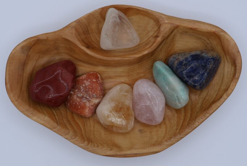 XXL Tumbled Stone Chakra Shan Mu Divider Bowl