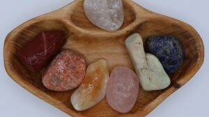 XXL Tumbled Stone Chakra Shan Mu Divider Bowl