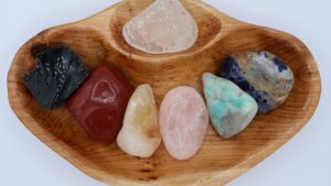 XXL Tumbled Stone Chakra Shan Mu Divider Bowl
