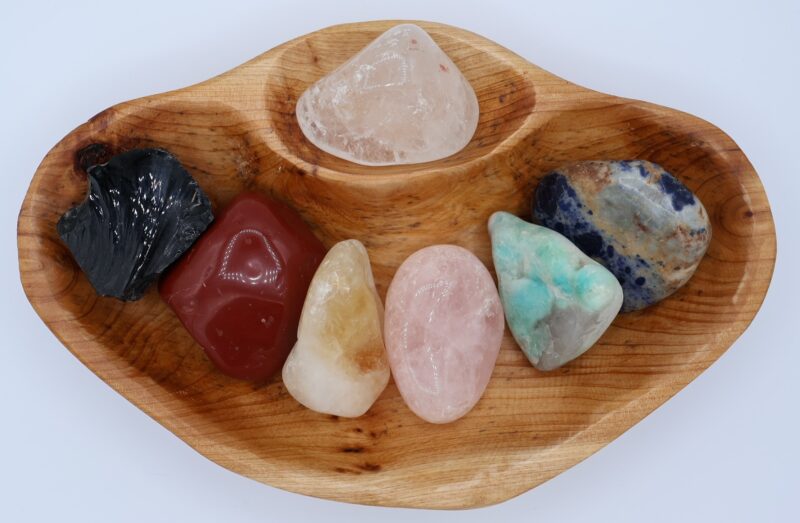XXL Tumbled Stone Chakra Shan Mu Divider Bowl