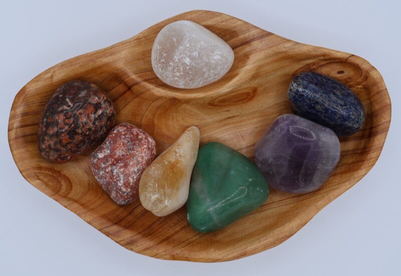 XXL Tumbled Stone Chakra Shan Mu Divider Bowl