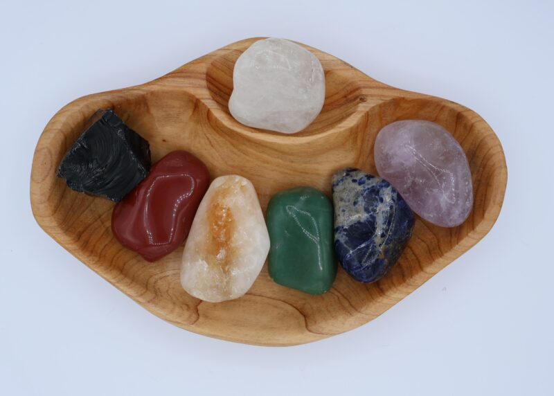 XXL Tumbled Stone Chakra Shan Mu Divider Bowl