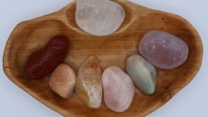 XXL Tumbled Stone Chakra Shan Mu Divider Bowl