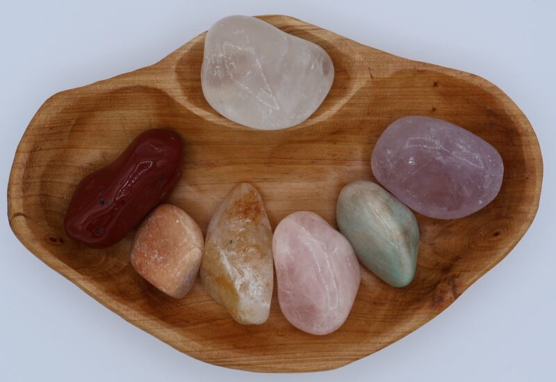 XXL Tumbled Stone Chakra Shan Mu Divider Bowl