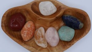 XXL Tumbled Stone Chakra Shan Mu Divider Bowl