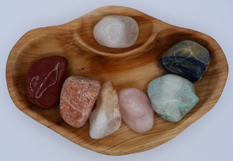 XXL Tumbled Stone Chakra Shan Mu Divider Bowl