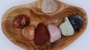 XXL Tumbled Stone Chakra Shan Mu Divider Bowl