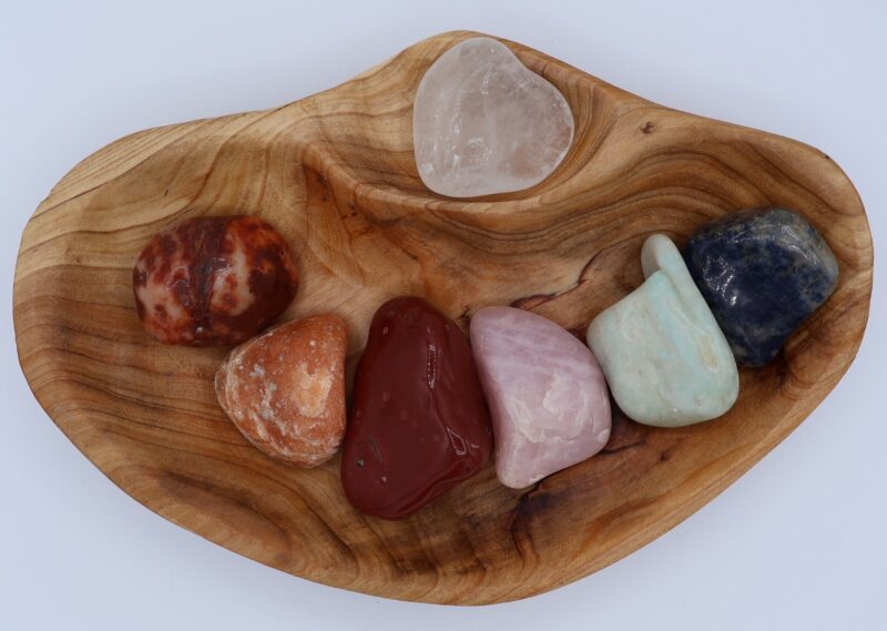 XXL Tumbled Stone Chakra Shan Mu Divider Bowl