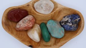 XXL Tumbled Stone Chakra Shan Mu Divider Bowl