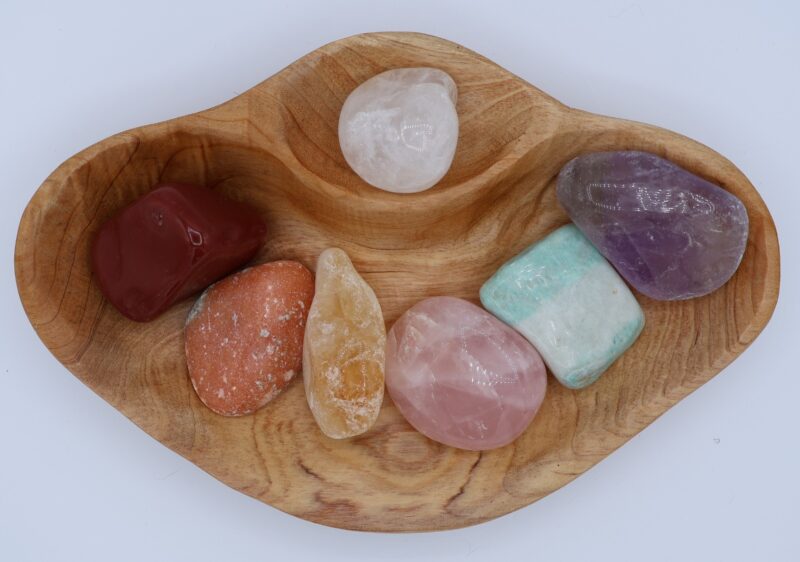 XXL Tumbled Stone Chakra Shan Mu Divider Bowl