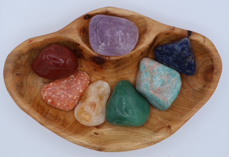 XXL Tumbled Stone Chakra Shan Mu Divider Bowl