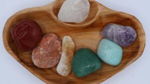XXL Tumbled Stone Chakra Shan Mu Divider Bowl