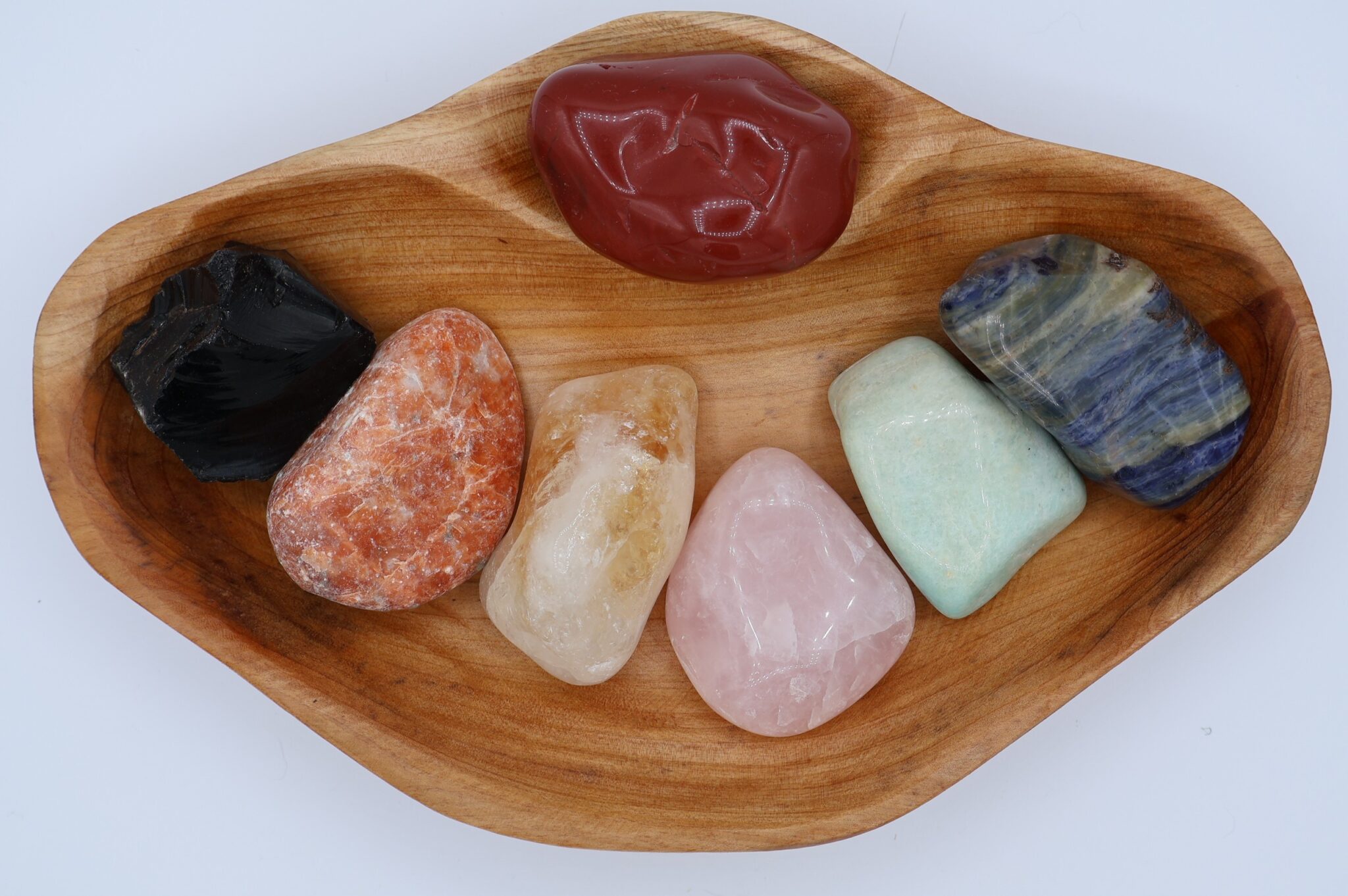 XXL Tumbled Stone Chakra Shan Mu Divider Bowl – Earth Energy Rocks