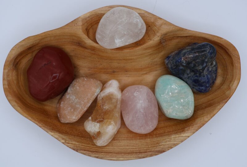 XXL Tumbled Stone Chakra Shan Mu Divider Bowl