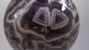 Large Chevron Amethyst Sphere