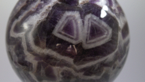 Chevron Amethyst Sphere 1-1 Large Chevron Amethyst Sphere