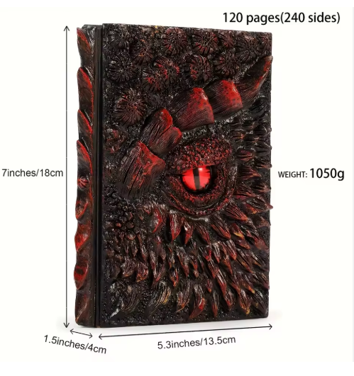 3D Mauve Dragon Journal