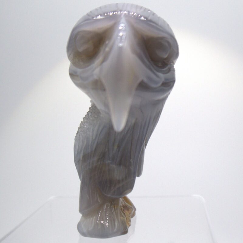 Hand Carved Blue Geode Eagle