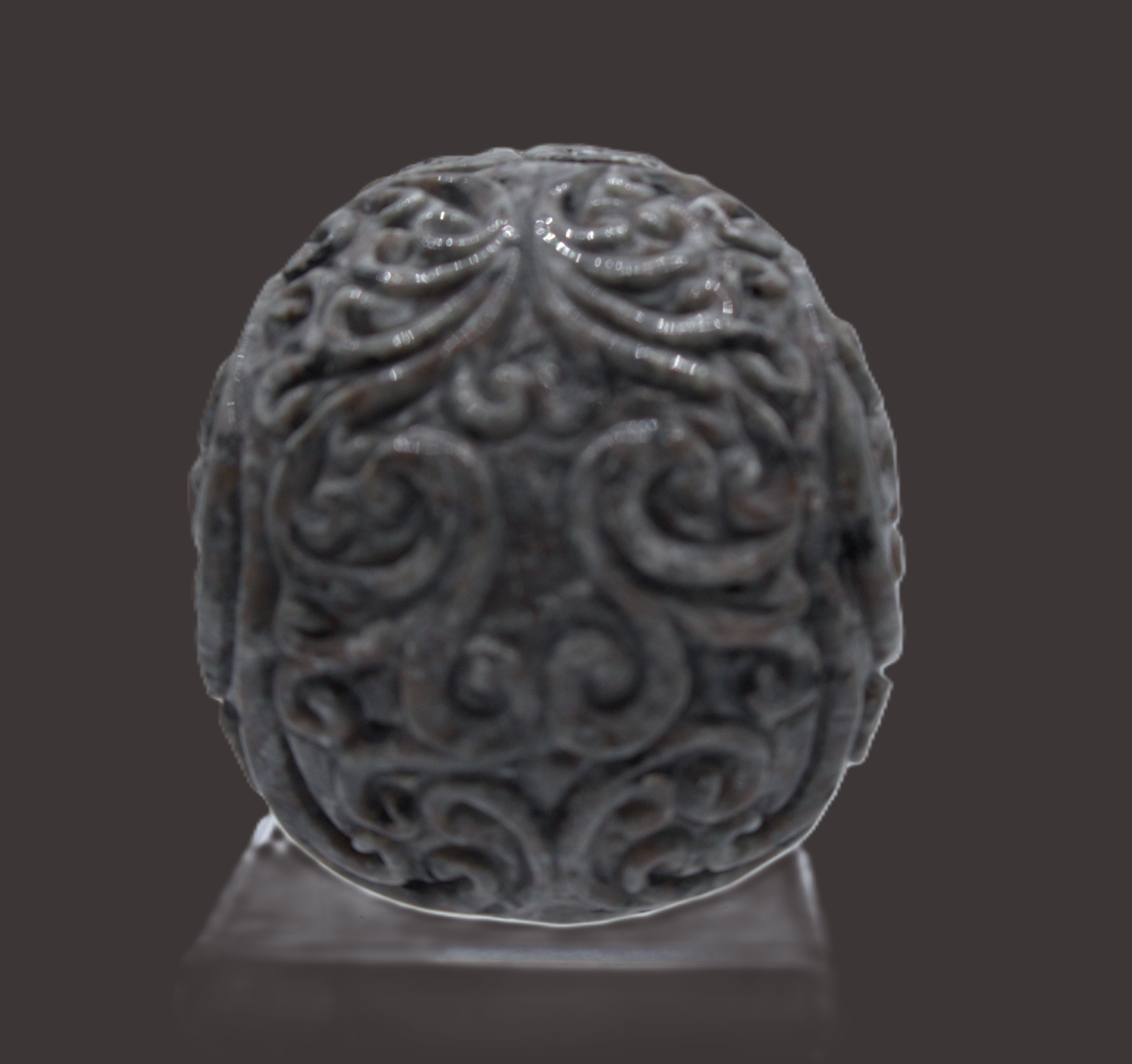 Fancy Fire Flash Yooperlite Skull - Medium