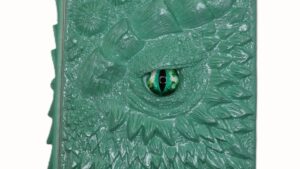 3D Green Dragon Journal with Green Eye