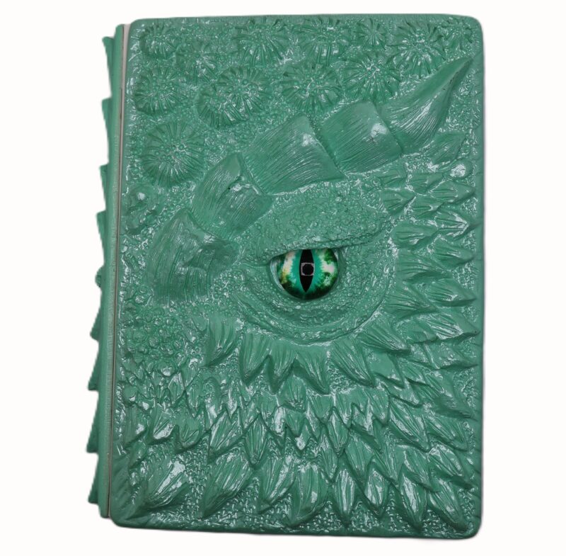 3D Green Dragon Journal with Green Eye