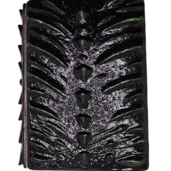 3D Black Dragon Journal with Green Eye