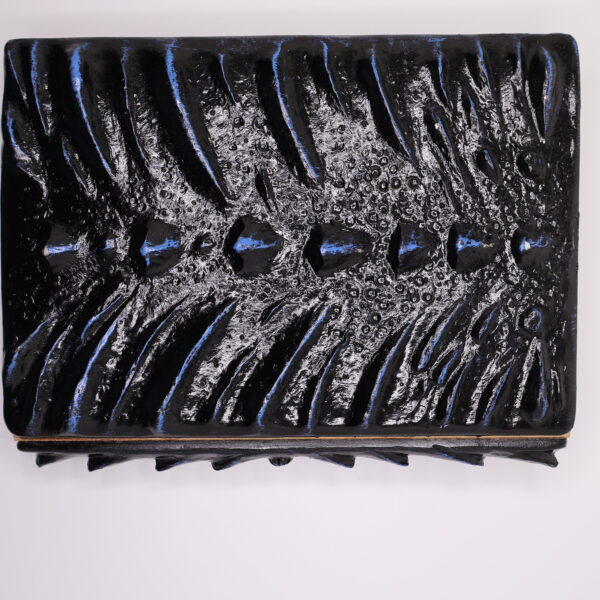 3D Black Dragon Journal with Blue Eye