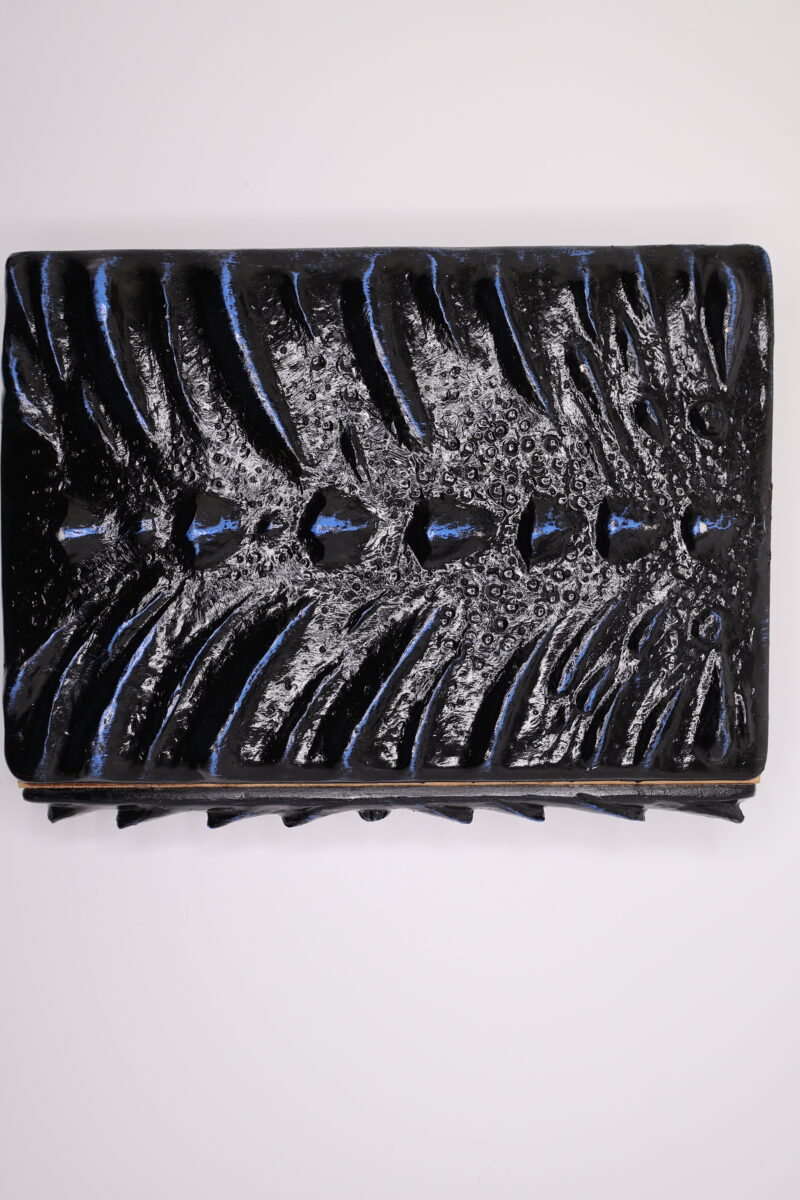3D Black Dragon Journal with Blue Eye