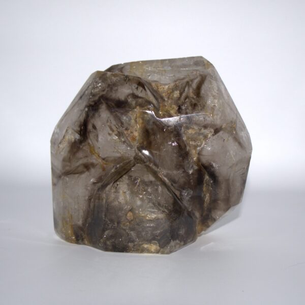 Polished Smokey Window Quartz - From Madagascar