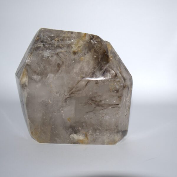 Polished Smokey Window Quartz - From Madagascar