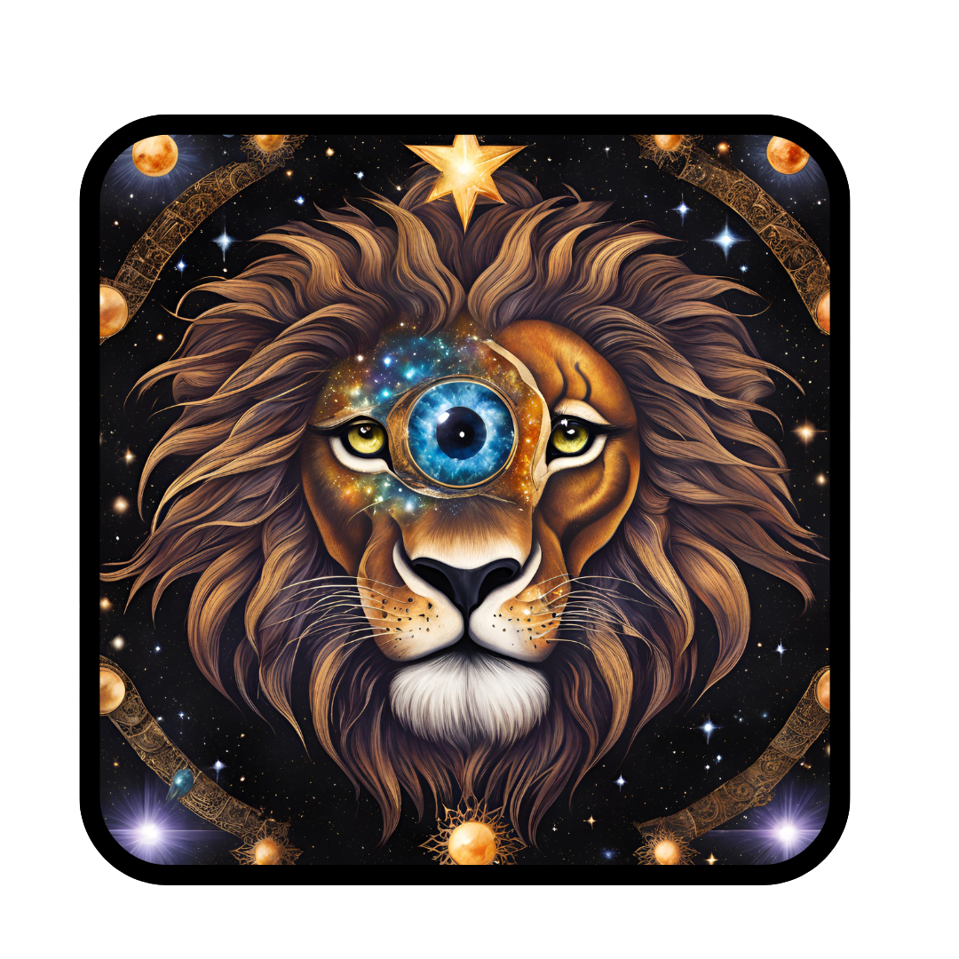 Lion with Third Eye Open