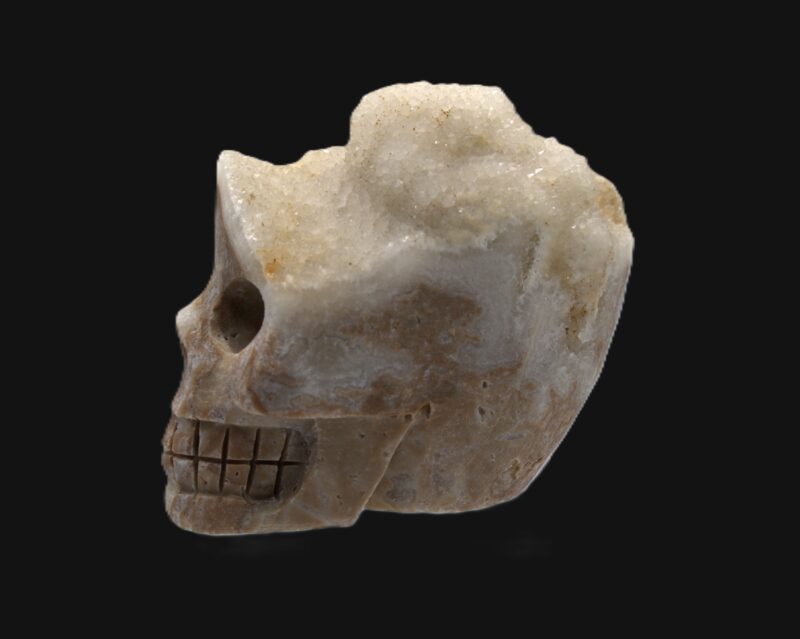 Eclectic Quartz / Citrine Skull