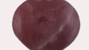 Polished Gemmy Rose Quartz Heart - Madagascar