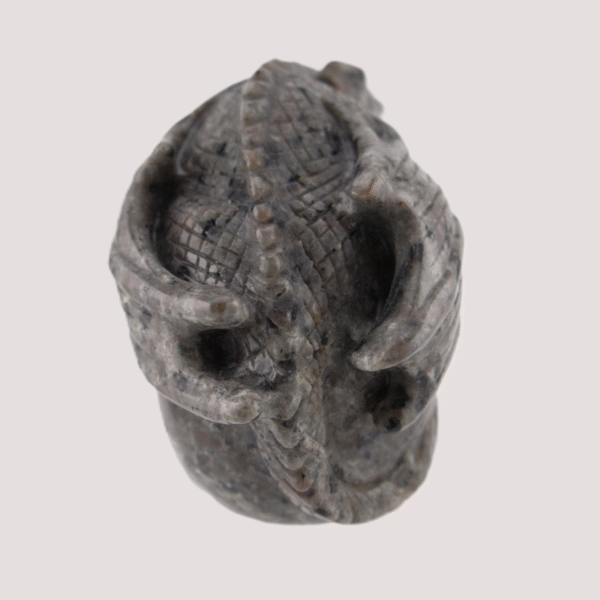 Yooperlite Skull With Dragon - UV Reactive