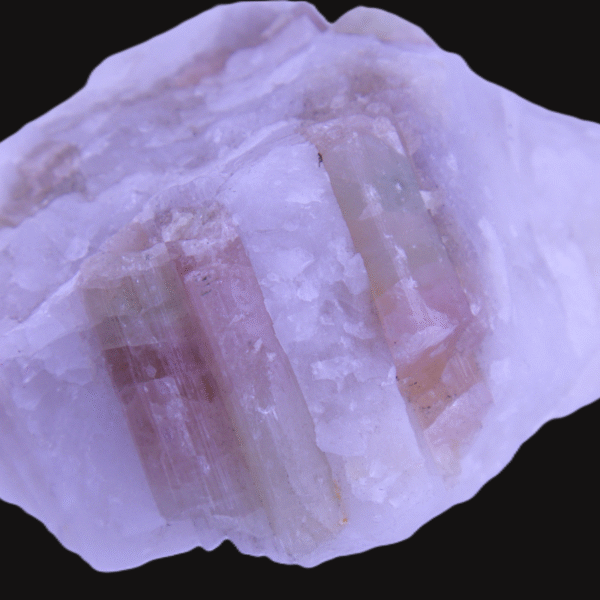 Extraordinary Watermelon Tourmaline in Milky White Quartz