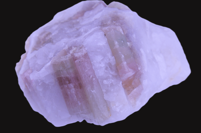 Extraordinary Watermelon Tourmaline in Milky White Quartz