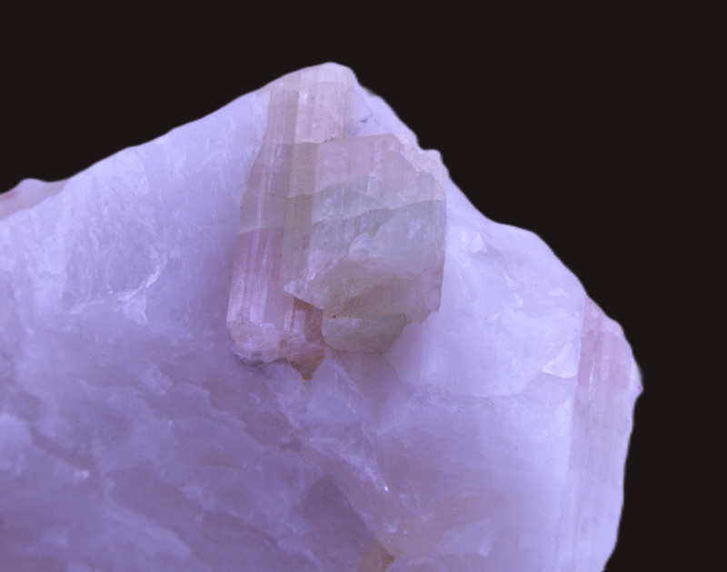 Extraordinary Watermelon Tourmaline in Milky White Quartz