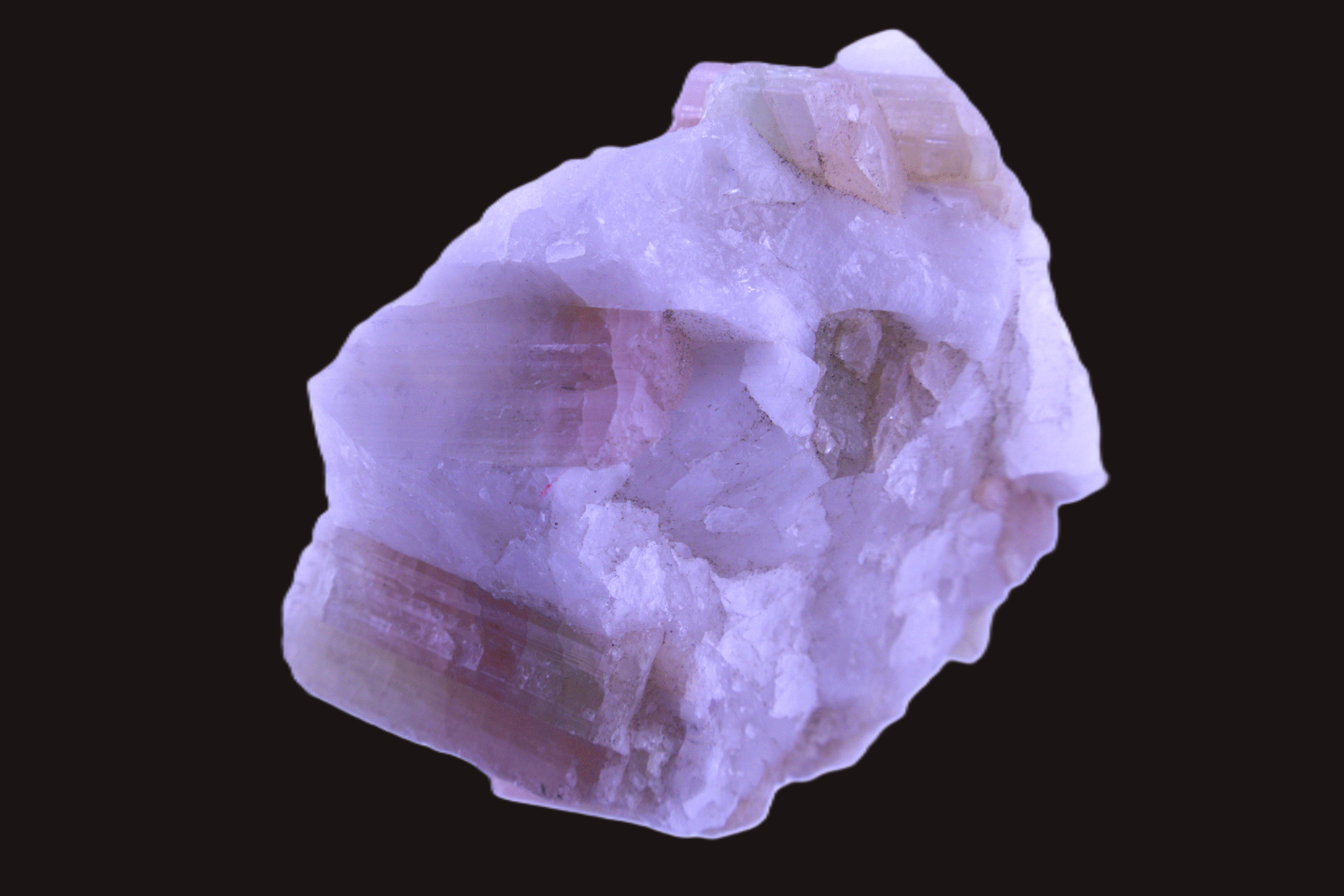 Extraordinary Watermelon Tourmaline in Milky White Quartz